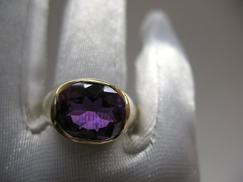 solgt Safir vintage ring