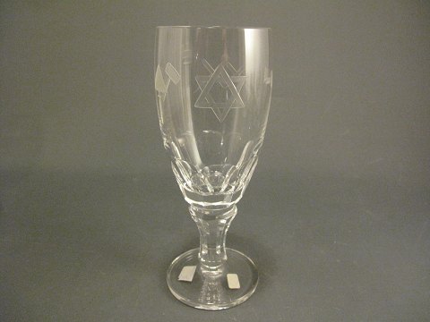 Frimurerglas af krystalglas