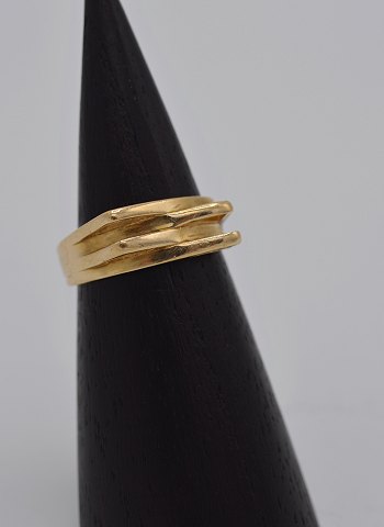 14k guldring. Str. 55