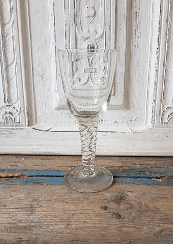 Twist porter glas fra slutningen af 1800tallet 22 cm.