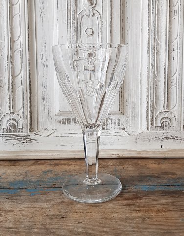 Large crystal glass 24 cm.