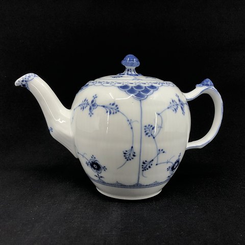 Blue Fluted Half Lace small tea pot
