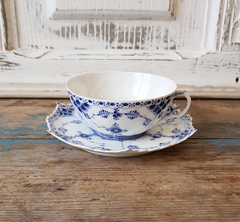 Royal Copenhagen Blue Fluted Full Lace Tea Cup no. 1130