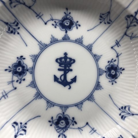 Blue Fluted Plain deep plate from The Navy
