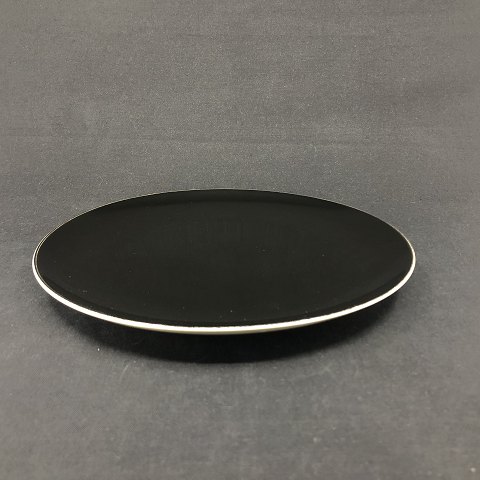 Black Confetti dinner plate
