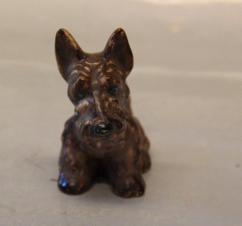 Michael Andersen Bornholm Brown Skotte hund 7.5 x 8 cm