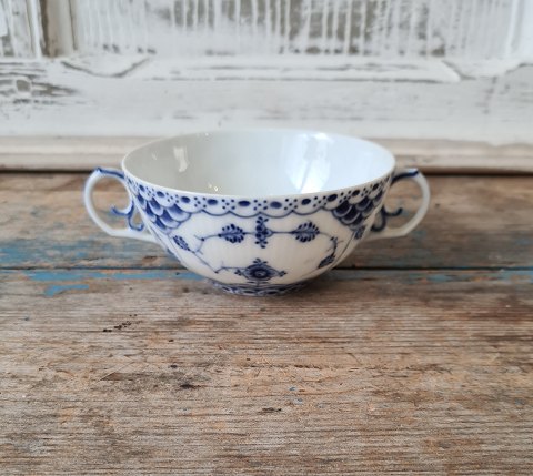 Royal Copenhagen Blue Fluted full lace broth cup no. 1160