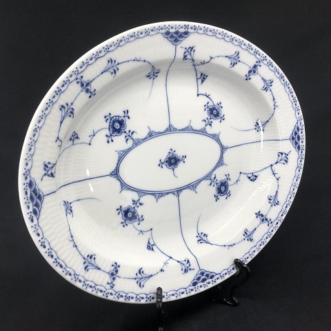 Blue Fluted Half Lace oval dish 1/533
