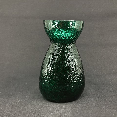 Emerald green hyacint vase from Fyens Glasswork
