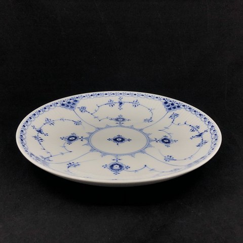 Blue Fluted Half Lace cake dish
