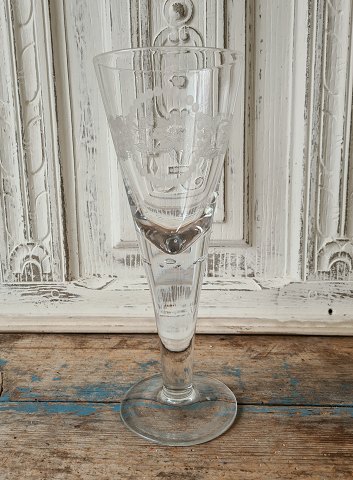 Pokal glas fra Kastrup glasværk ca. 1910