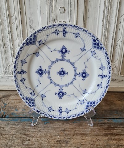 Royal Copenhagen Blue Fluted half lace full-flat dinner plate No. 577 - 24.5 cm.