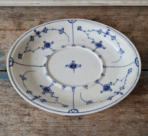 Royal Copenhagen Antik Blue fluted saucer for sauce bowl