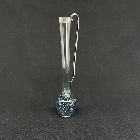 Large Bubbles vase with silver from Holmegaard
