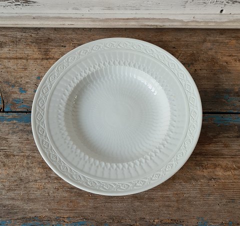 Royal Copenhagen White Fan soup plate no. 11515 - 22.5 cm.