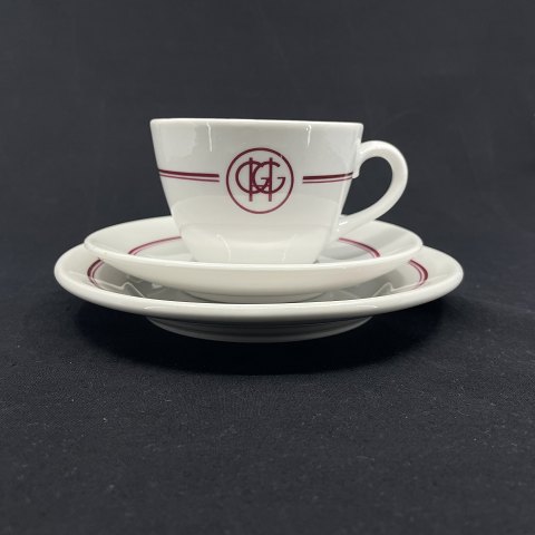 Royal Copenhagen hotel porcelain cup with cake plate