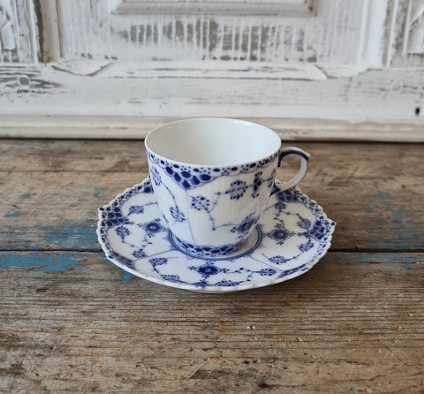 Royal Copenhagen Blue Fluted full lace small coffee cup no. 1037
