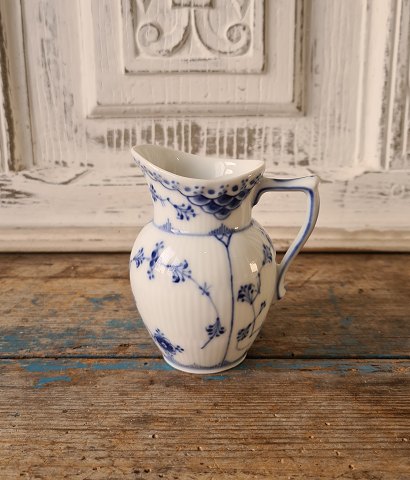 Royal Copenhagen Blue Fluted half-lace cream jug no. 522