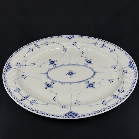 Blue Fluted Half Lace oval dish 1/534
