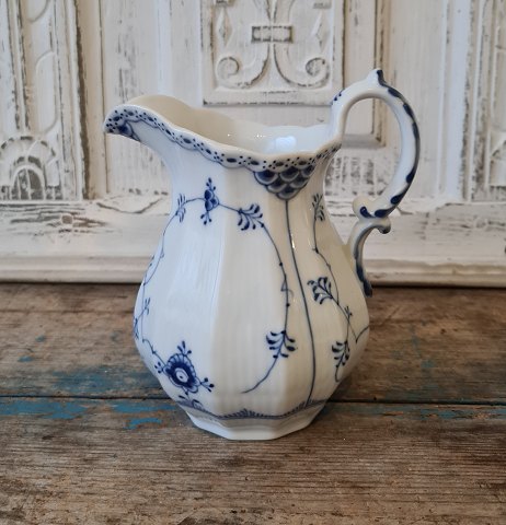 Royal Copenhagen Blue Fluted half-lace milk jug no. 645
