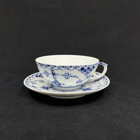 Small Blue Fluted Half Lace tea cup, 1/526