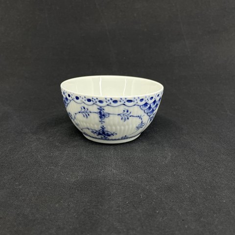 Blue Fluted Half Lace tea sugar bowl without lid