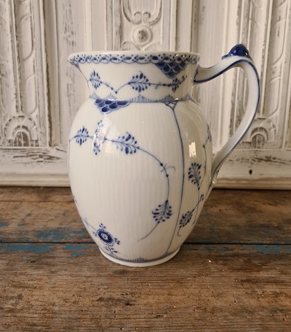 Royal Copenhagen Blue Fluted half-lace rare large milk jug no. 668
