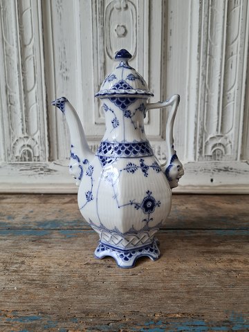 Royal Copenhagen Blue Fluted full lace small coffee pot no. 1030