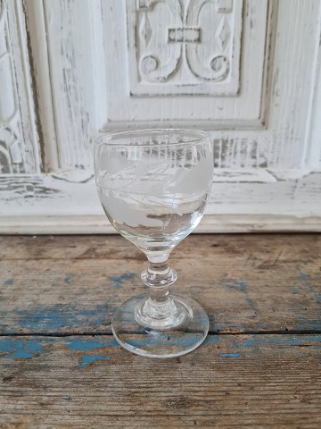 1800tals dansk egeløvsglas