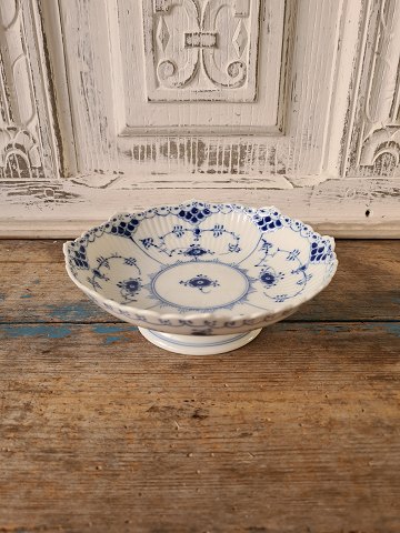 Royal Copenhagen Blue fluted half lace bowl on foot 
No. 511