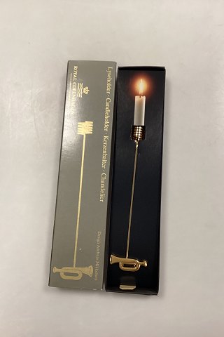 Georg Jensen Golden Christmas Lyseholder - Trompet 1991