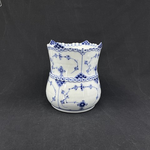 Blue Fluted Half Lace rare vase
