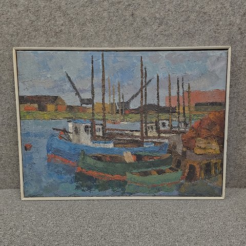 Maleri af fiskehavn
Poul Sørensen