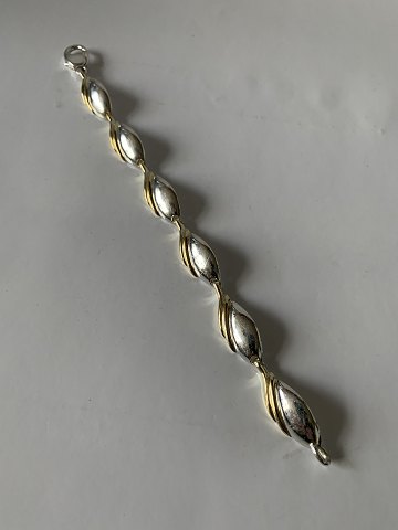 Armbånd i Sølv / Sølv forgyldt
Stemplet 925S FS
Længde 19,5 cm