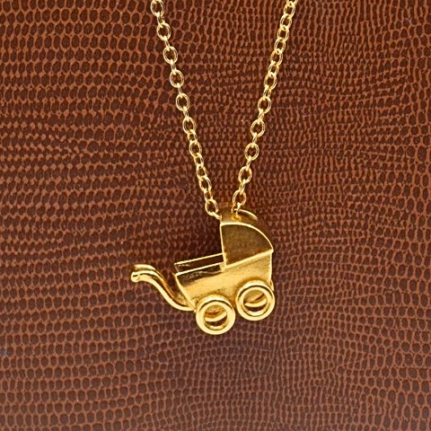 Georg Jensen, Ole Bent Petersen; Necklace Baby Carriage #5219