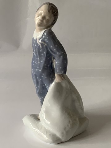 Royal porcelain figure, boy with pillow, from Royal Copenhagen.
1st sorting, Dec. 2604