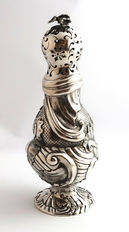 Michelsen. Large silver sugar castor (830). Height 23 cm. Produced 1896. 
Exceptionally beautiful corpus silver.
