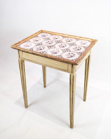 Tile table - Gustavian - Louis XVI - Manganese Tiles - 19th century
Great condition

