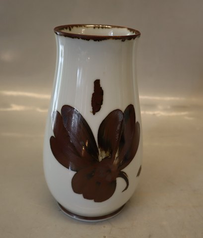 B&G 158-5210 Vase med moderne brun dekoration 17.5 cmBing & Grøndahl