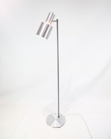 Gulvlampe - Model Studio - Rustfrit Stål - Jo Hammerborg - Fog & Mørup - 
1970erne
Flot stand
