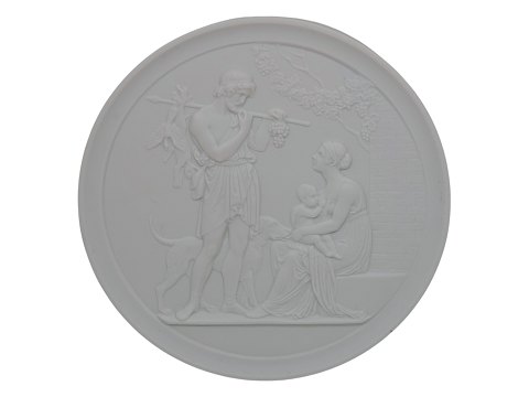 Royal Copenhagen  Thorvaldsen Parian plate
Fall 14.0 cm.