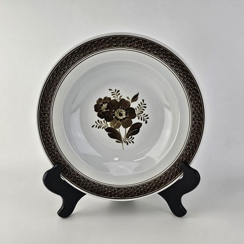 Aluminia dyb tallerken947Tranquebar brun22,5 cm