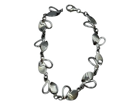 Jens Johs. Aagaard sølvHjerte armbånd fra ca. 1960-1970