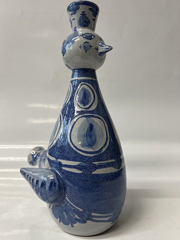 Bjørn Wiinblad unique ceramic candlestick/figure, bird. Rare. Height. 24.5 cm.