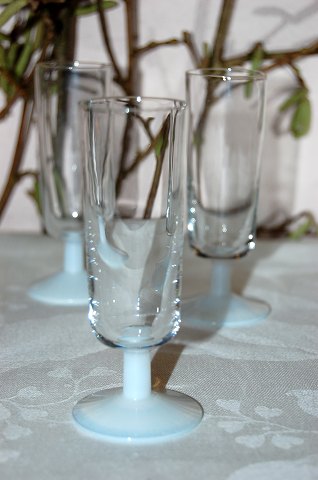 Six small glasses