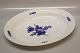 8016-10 Ovalt fad 35,5 cm Kongelig Dansk Porcelæn Blå Blomst Flettet