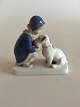 Bing & Grøndahl Figur Pige med Hund No 2163