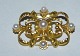 Georg Jensen Art Nouveau 18K Guld broche med perler No 21