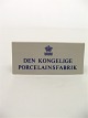 Kongelig Porcelæn reklame plakette