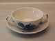 Danish Porcelain Blue Flower braided Tableware 8281-10 Bouillon cup, large 
saucer 17.5 cm
